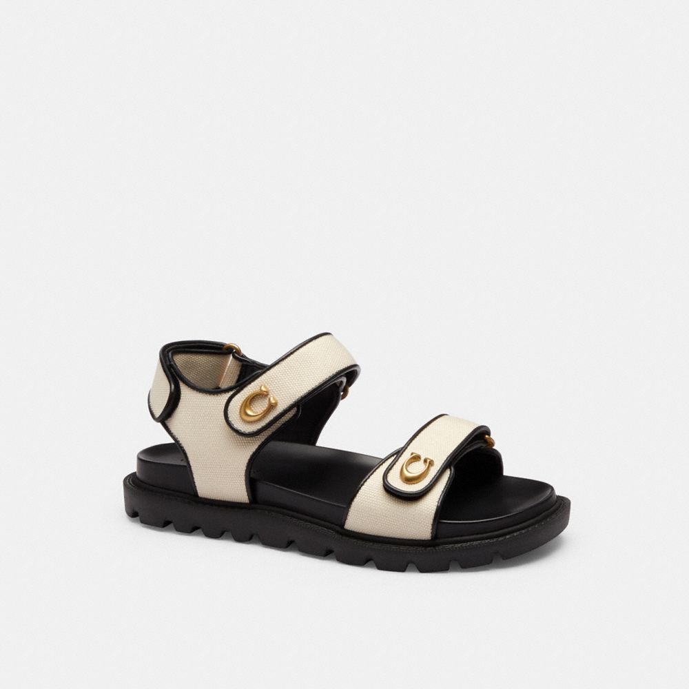 Women's Coach Brynn Sandal Chalk & Black