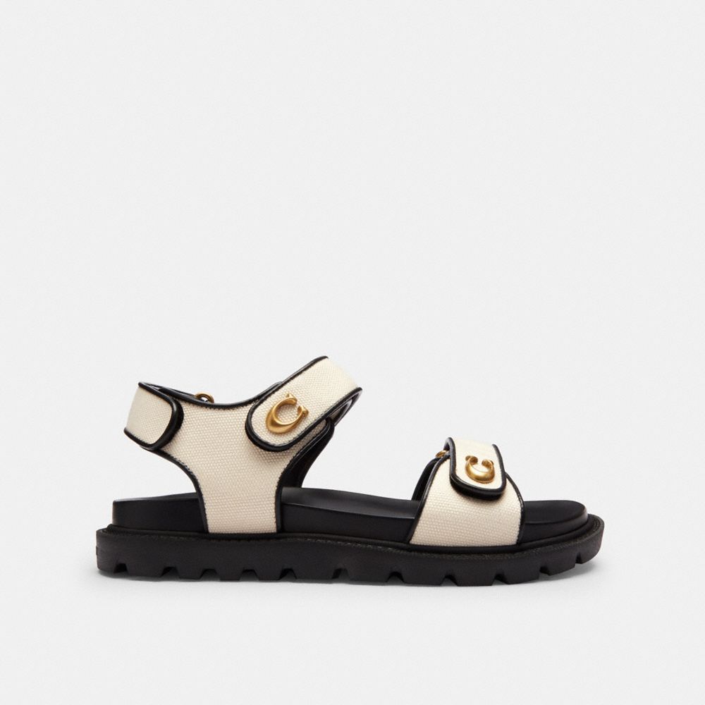 Women's Coach Brynn Sandal Chalk & Black