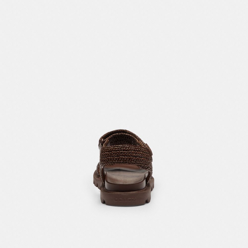 Women's Coach Brynn Raffia Sandal Maple