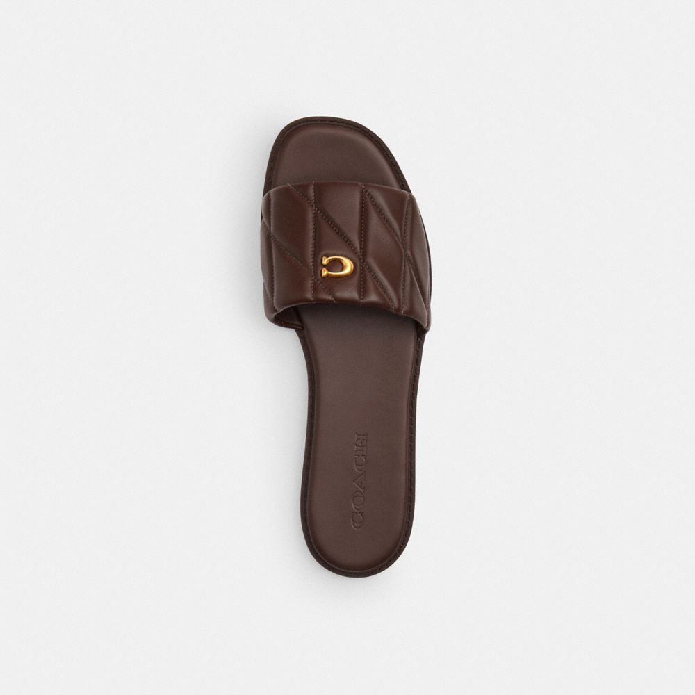 Women's Coach Holly Sandal With Quilting Maple