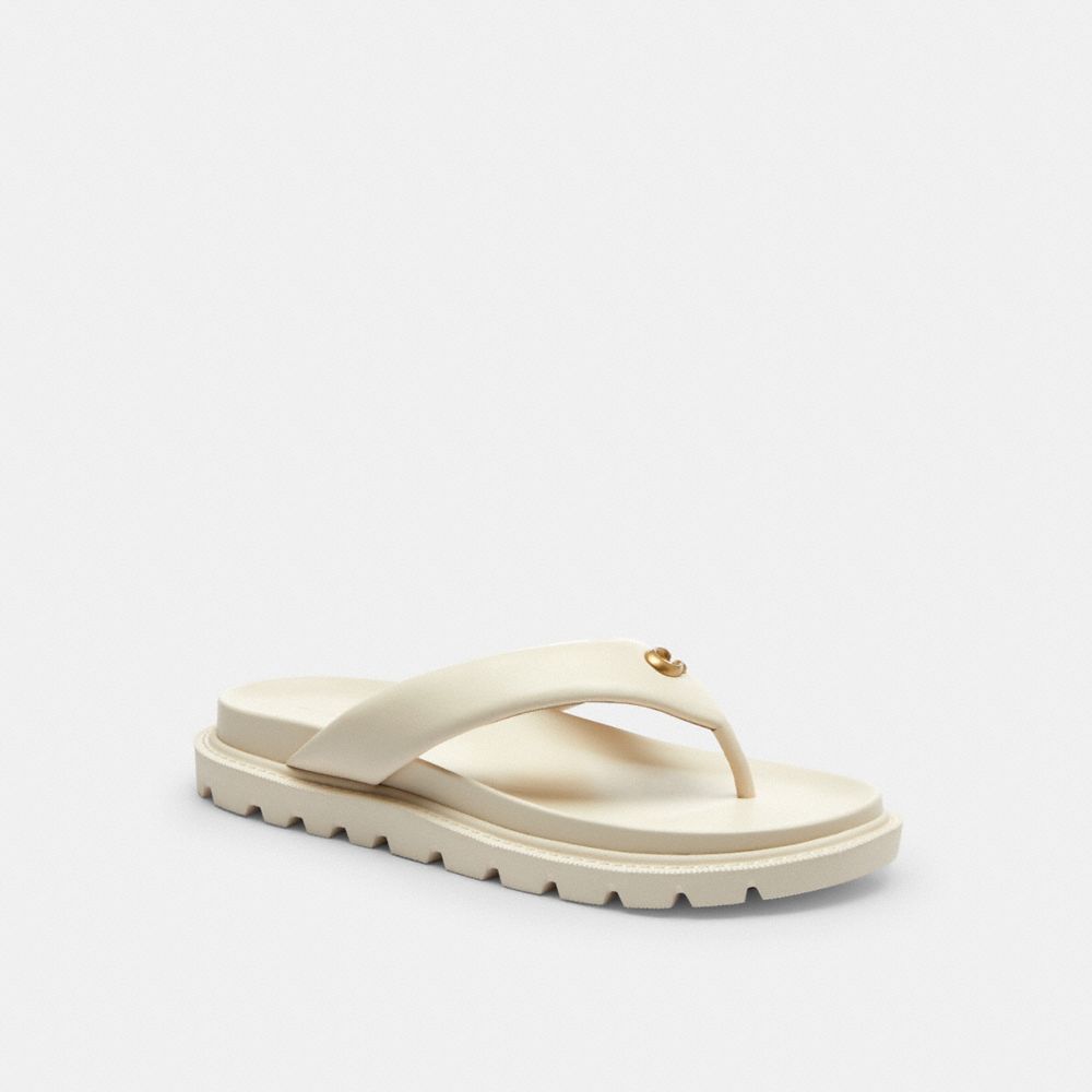 Women's Coach Brynn Thong Sandal Chalk