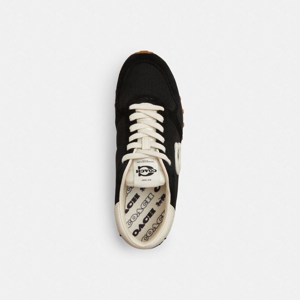 Women's Coach Retro Runner Black Chalk
