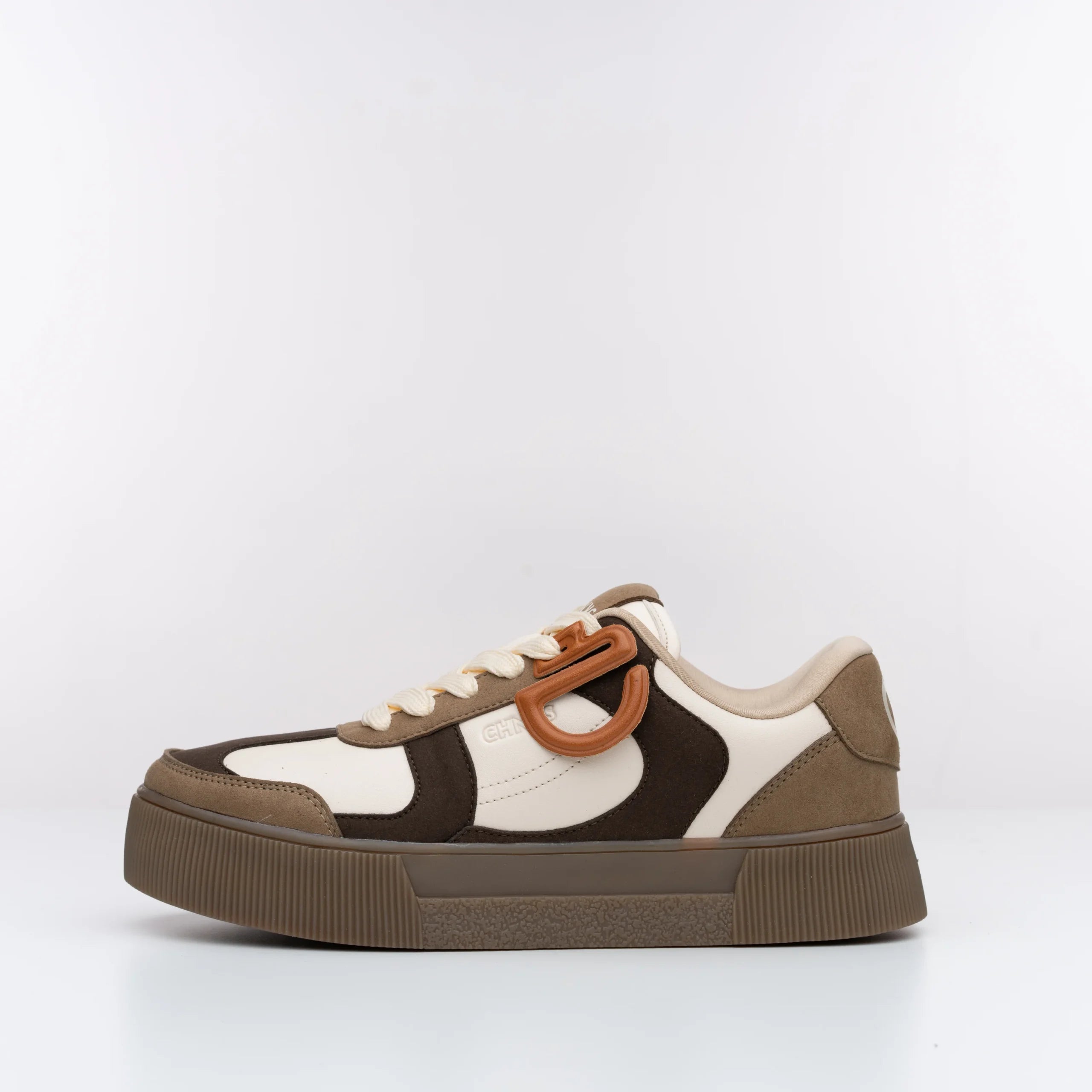 Mocha CHNKS brown sneakers side view for men and women – everyday streetwear style