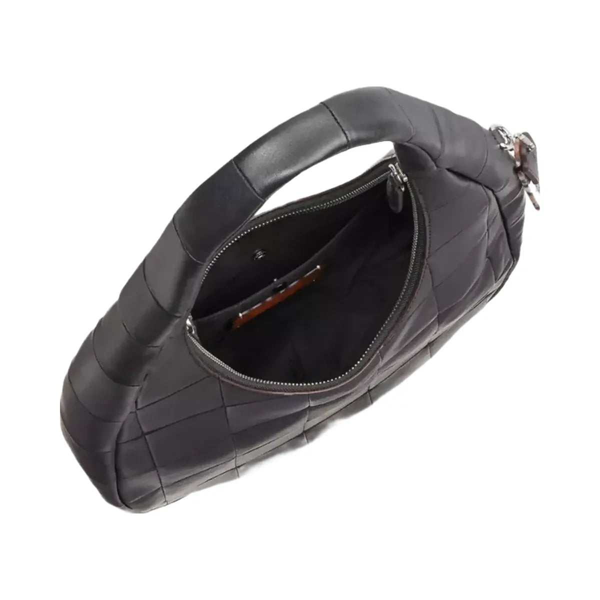 Coach Alter/Ego Crescent Shoulder Bag In Upcrafted Leather in Black