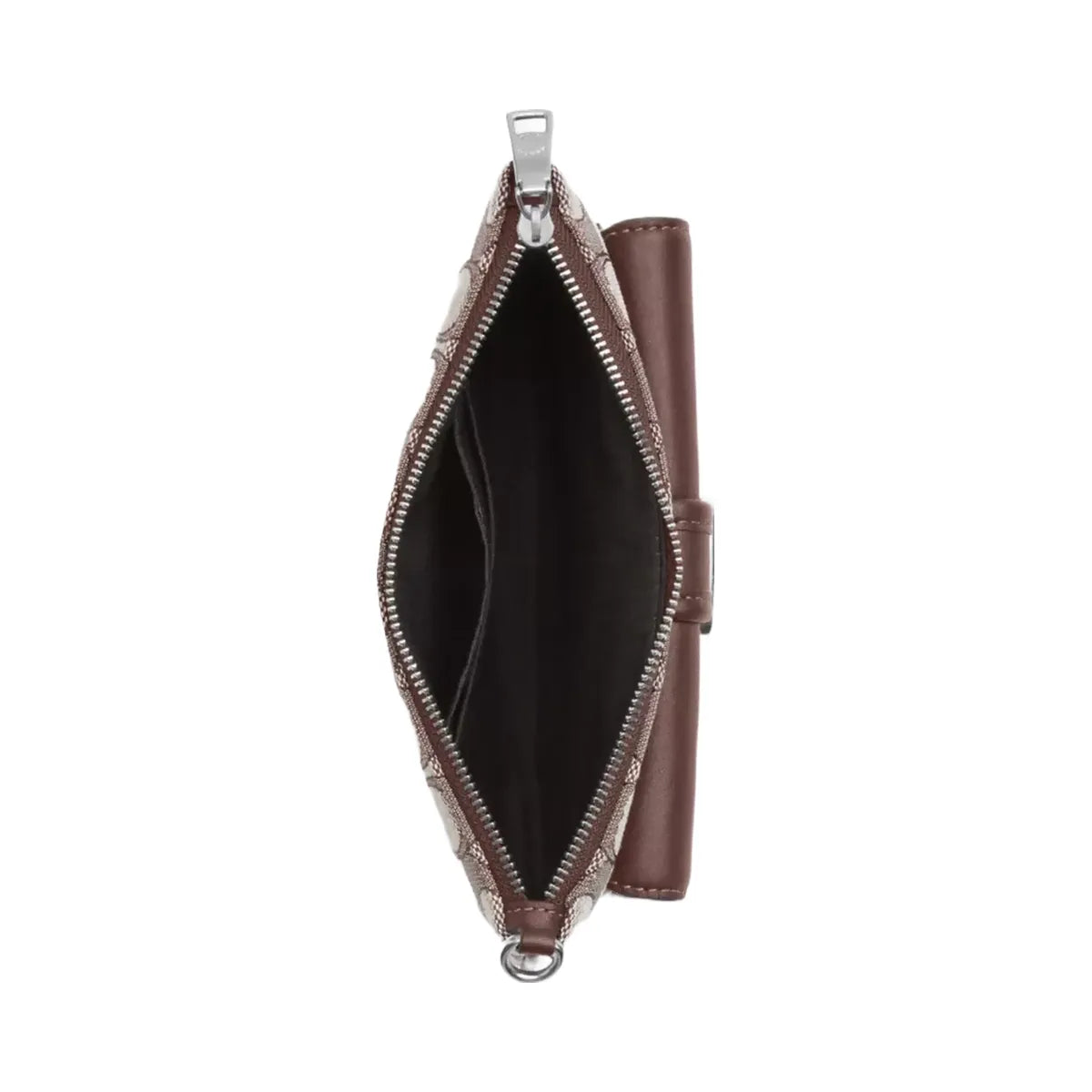 Coach Ashton Wristlet In Signature Jacquard in Silver Oak Maple