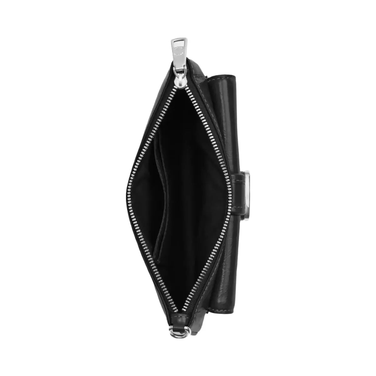 Coach Ashton Wristlet in Silver Black