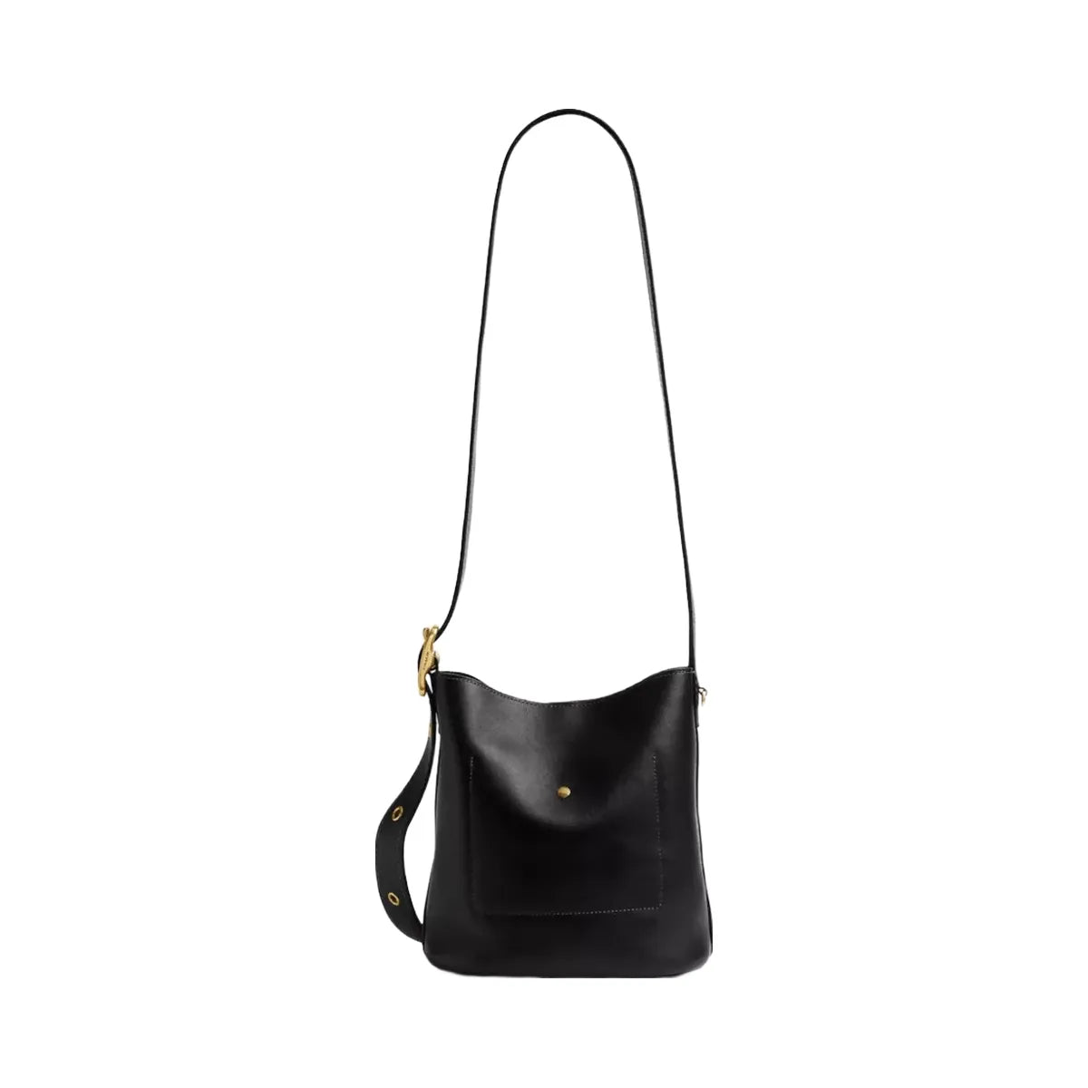 Coach Bleecker Bucket Bag 21 in Brass Black