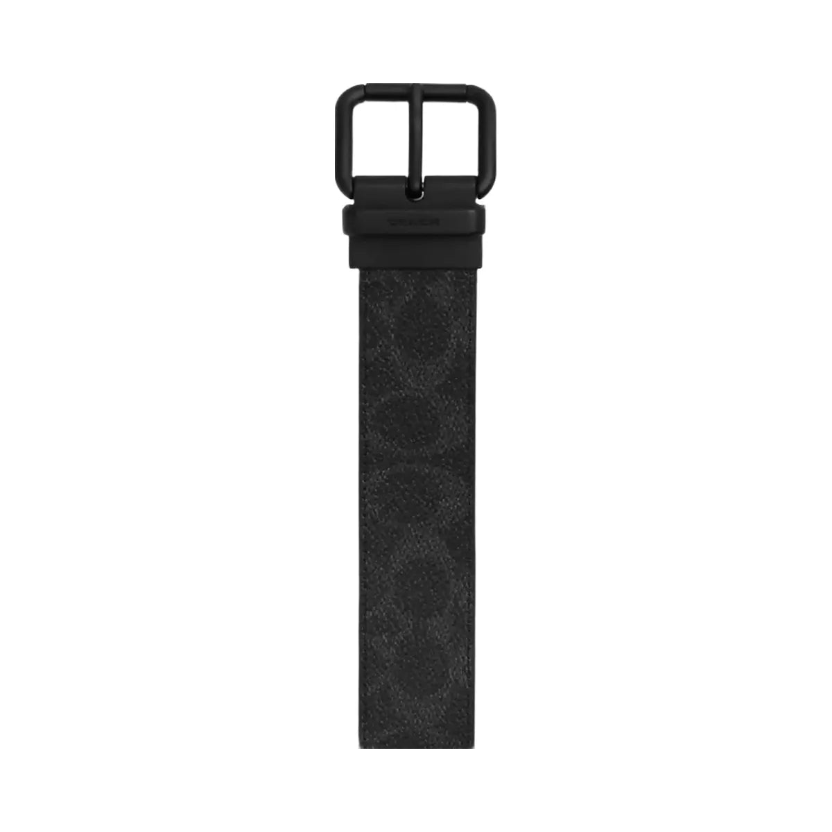 Coach Boxed Roller Buckle Cut-To-Size Reversible Belt, 38 Mm in Matte Black Signature