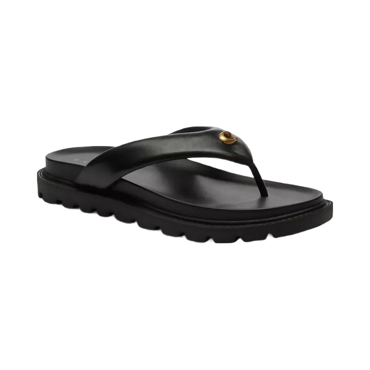 Coach Brynn Thong Sandal in Black