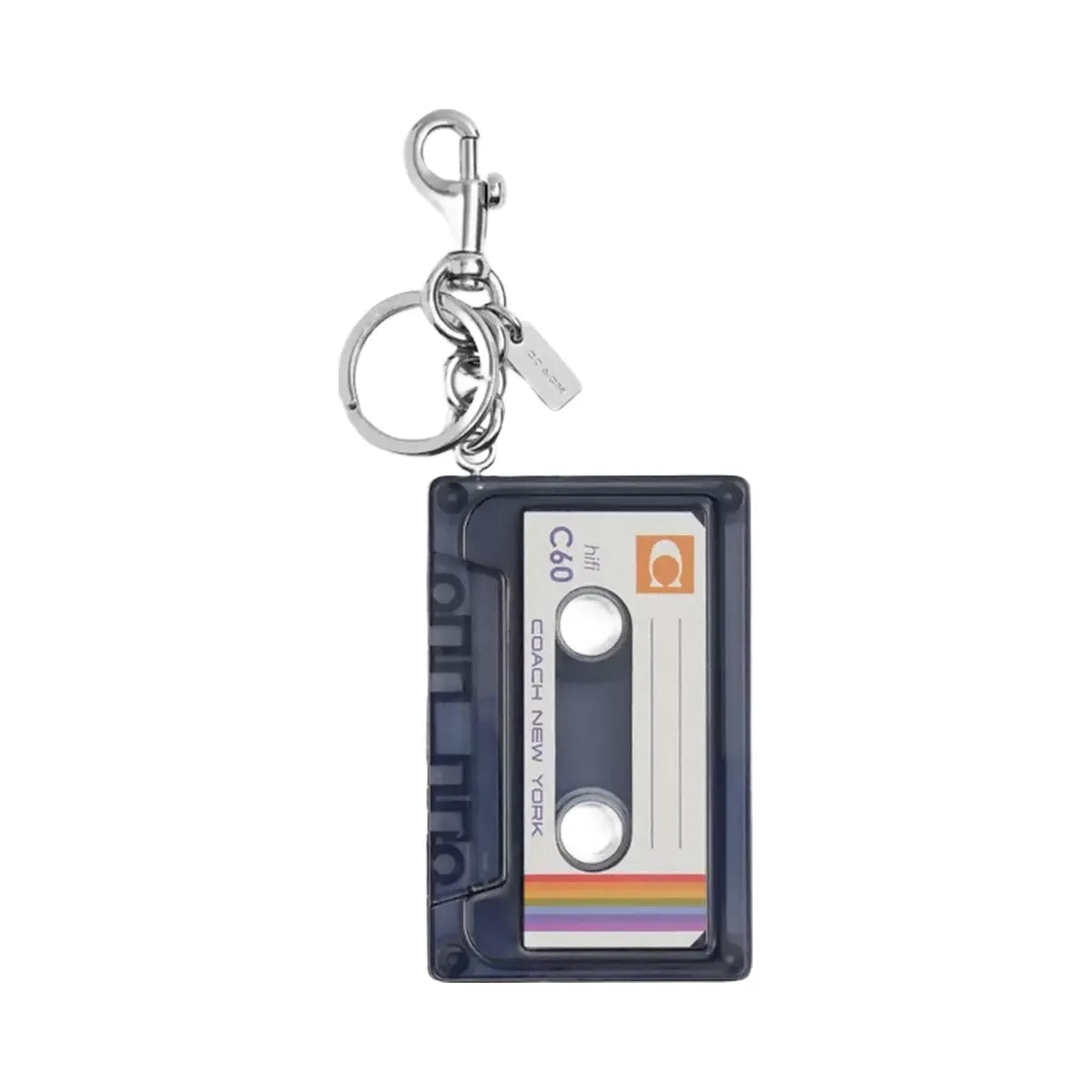 Coach Cassette Bag Charm in Black