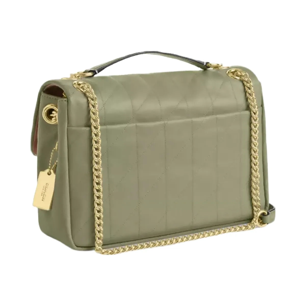 Coach Elodie Crossbody Bag With Quilting in Gold Pistachio