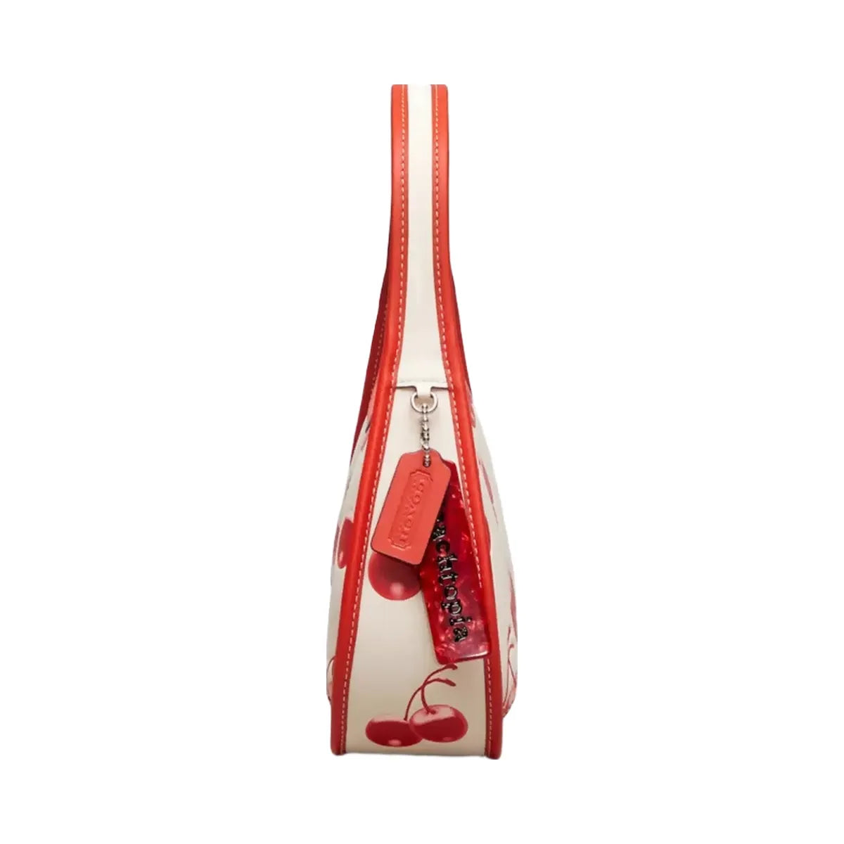 Coach Ergo Bag In Coachtopia Leather With Cherry Print in Cloud Multi