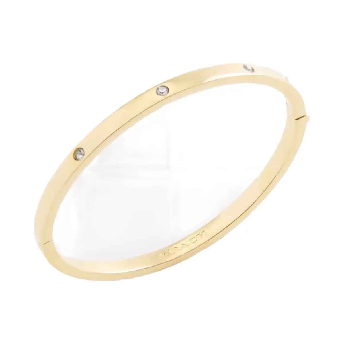 Coach Essential Hinged Bangle in Gold