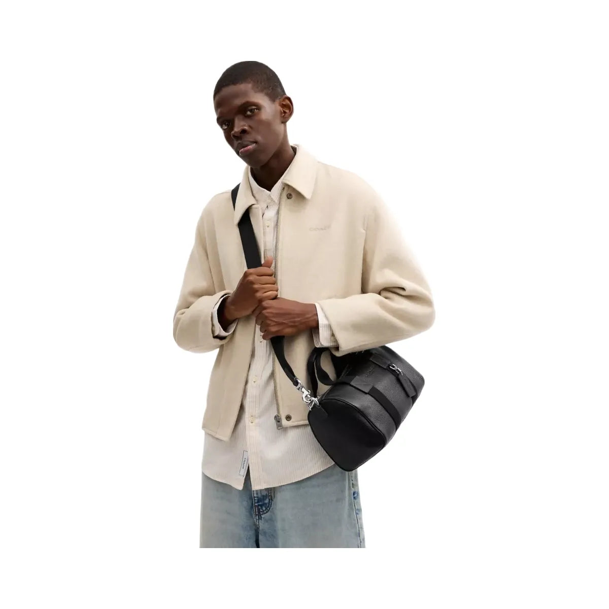 Coach Explorer Duffle Bag 28 in Silver Black