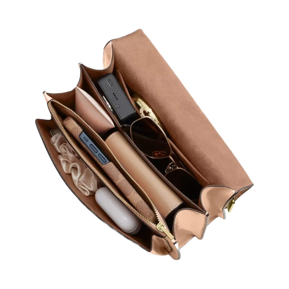 Coach Klare Crossbody Bag In Signature Leather in Gold Faded Blush