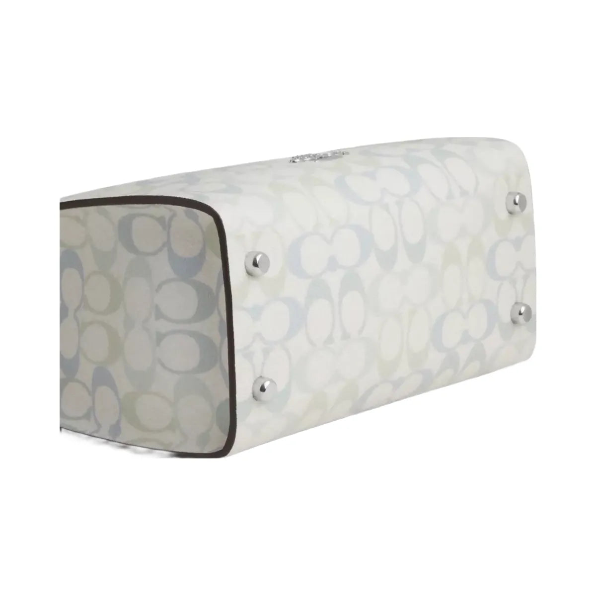 Coach Maggie Small Tote Bag In Signature Canvas in Silver Chalk Blue