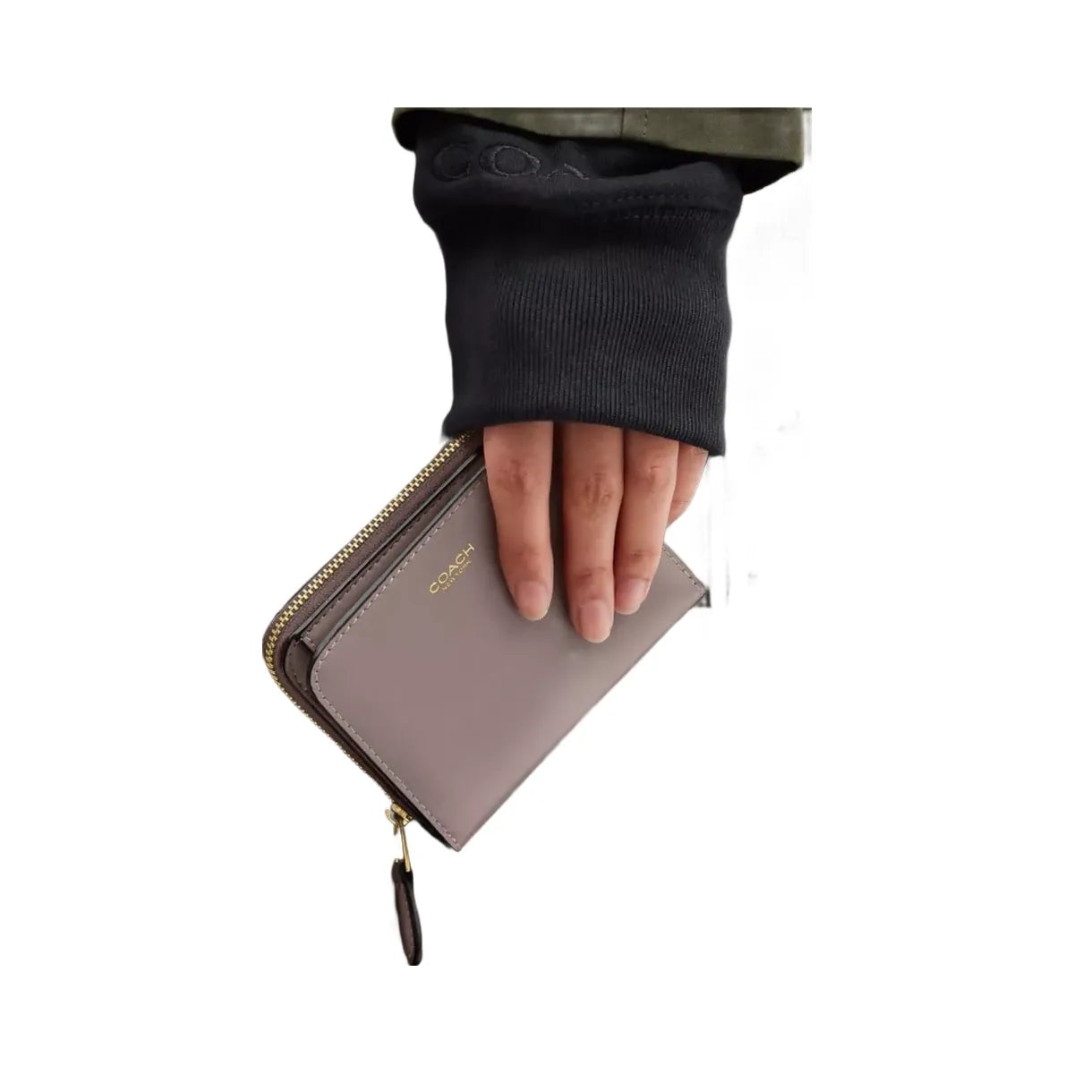 Coach New York Billfold Wallet in Brass Ash