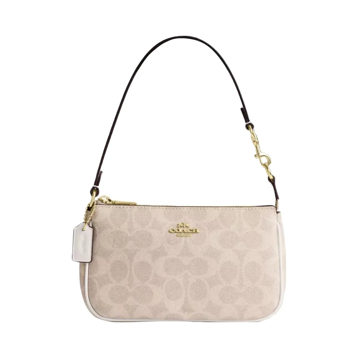 Coach Nolita 19 In Signature Canvas in Gold Sand Chalk