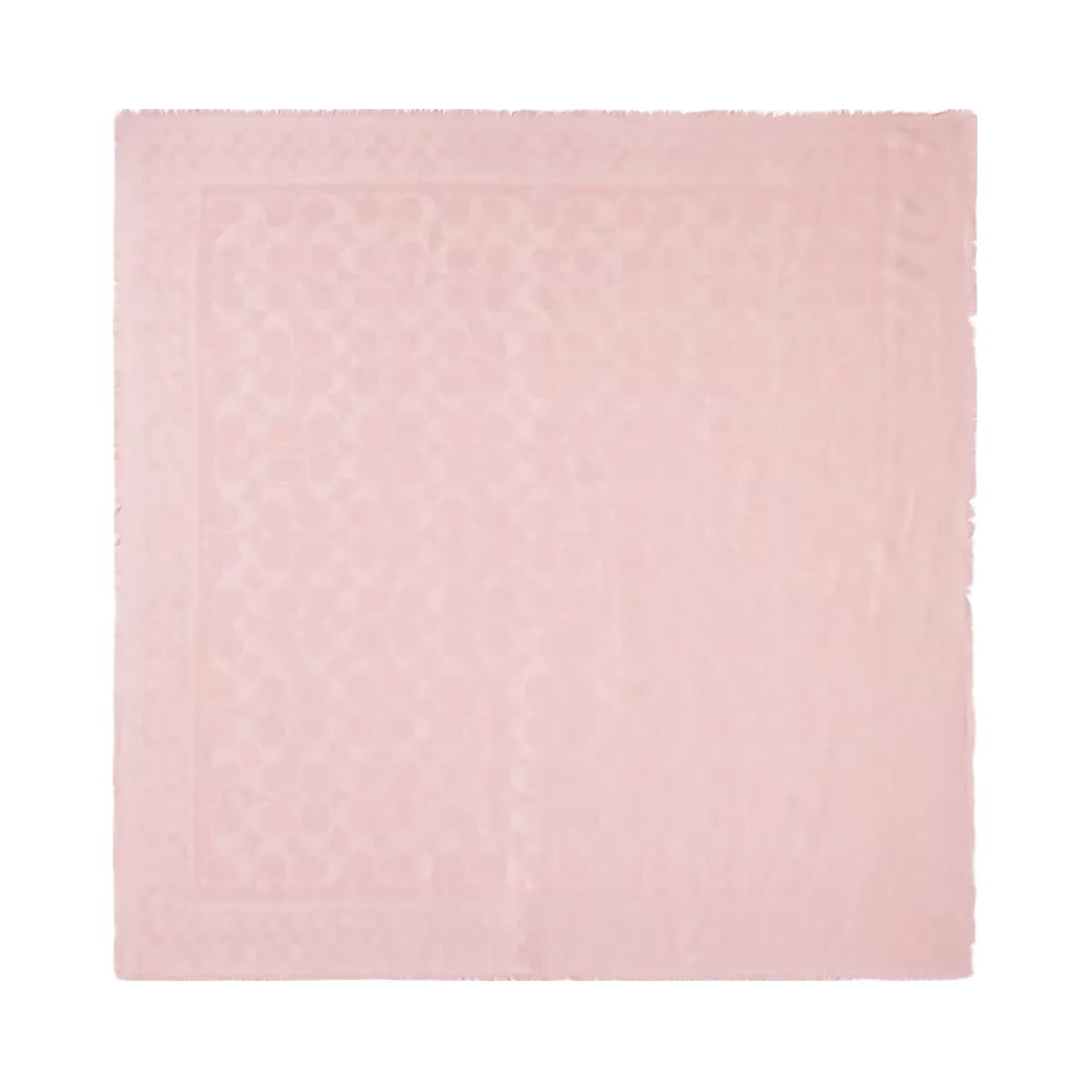 Coach Signature Oversized Square Scarf in Dusty Pink