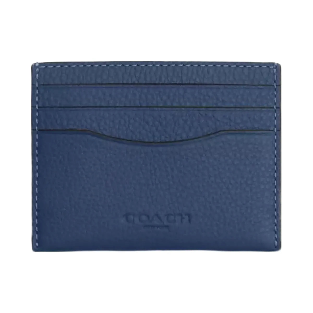 Coach Slim Id Card Case in Deep Blue