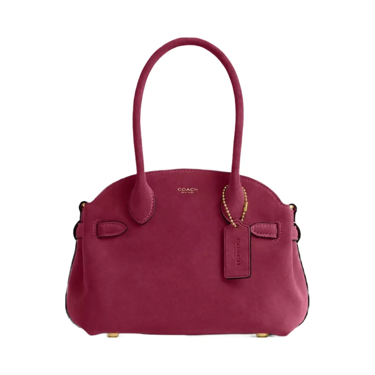 Coach Soft Empire Carryall Bag 21 in Brass Dark Fuchsia