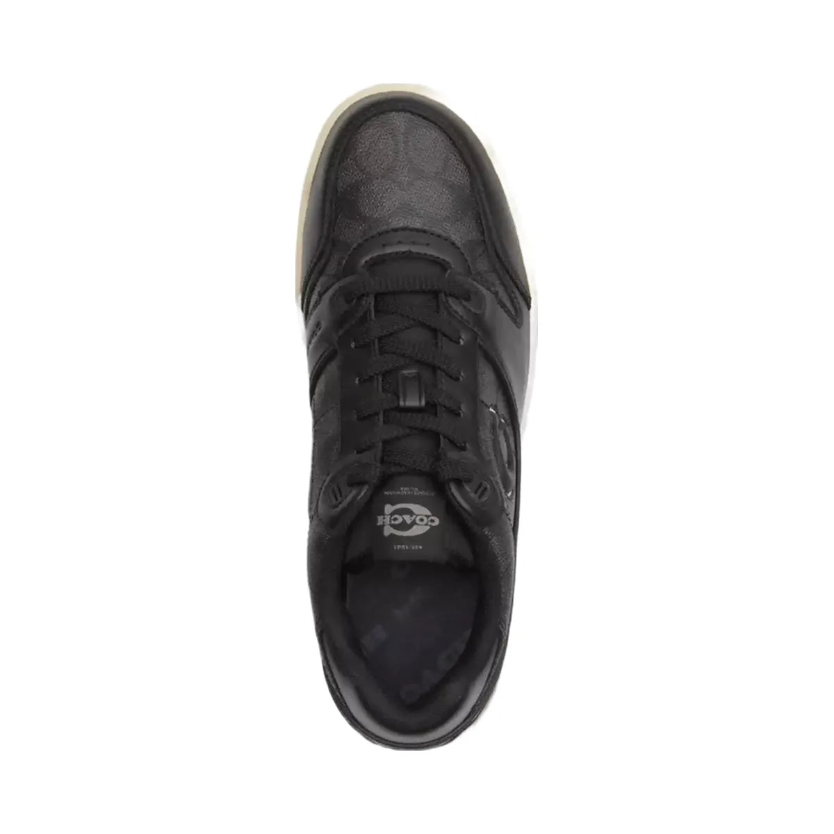 Coach Soho Sneaker With Signature Canvas in Charcoal Black