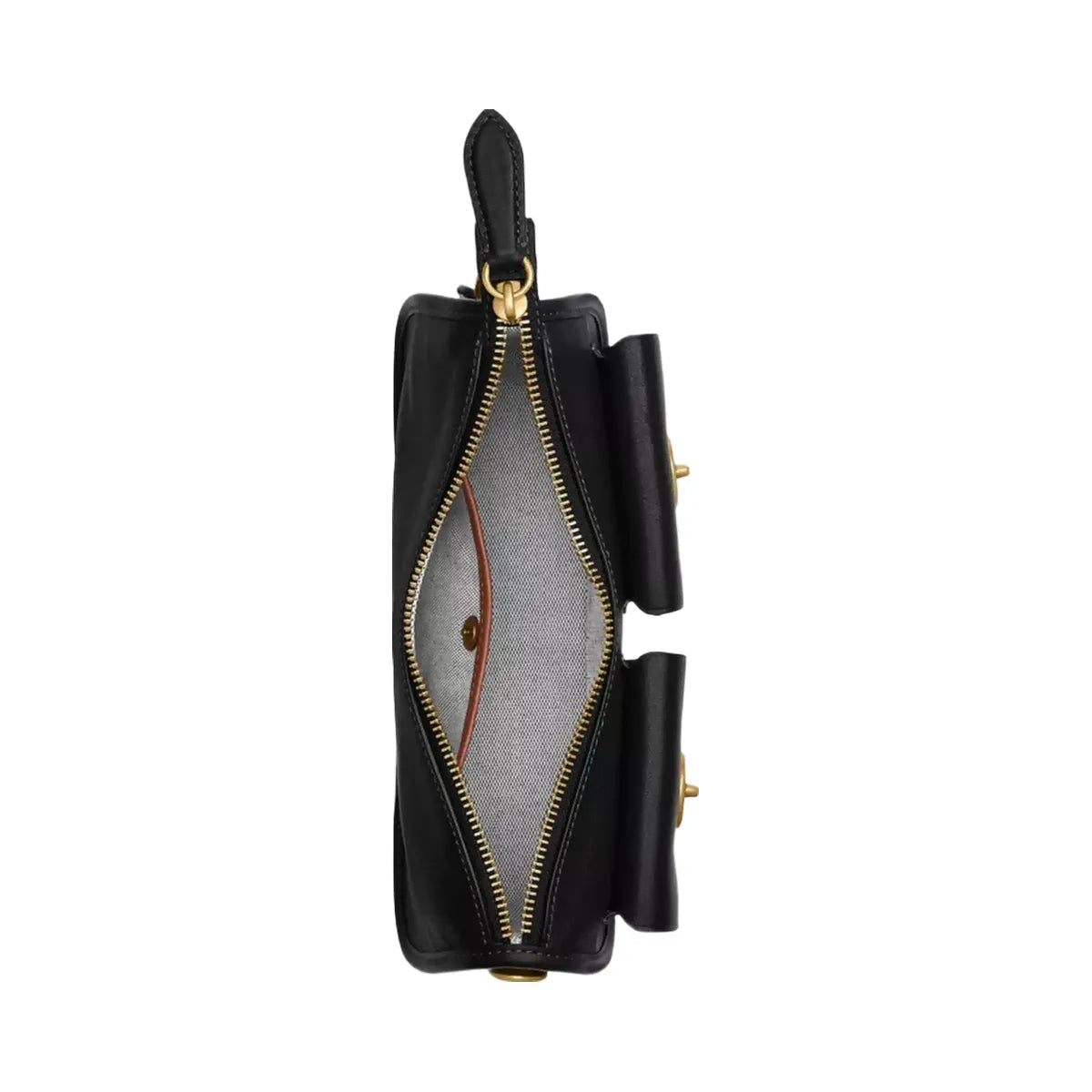 Coach Twin Turnlock Waverly Bag in Brass Black