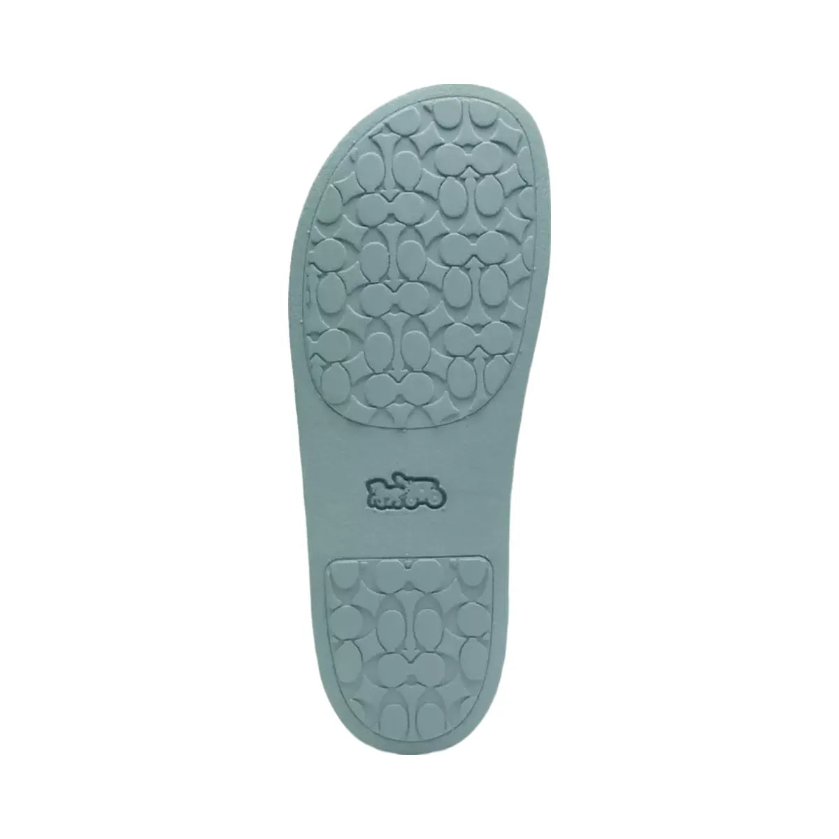 Coach Udele Sport Slide In Signature Jacquard Canvas in Sea Mist