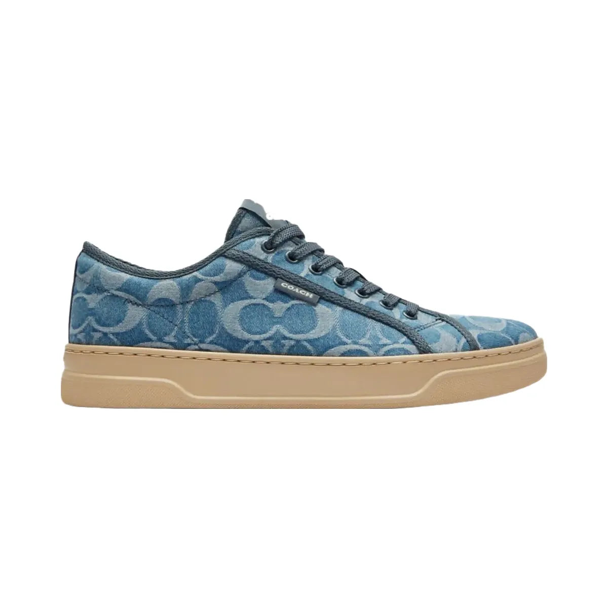 Coach Women's Canvas Sneaker In Signature Denim Light Denim Ivory
