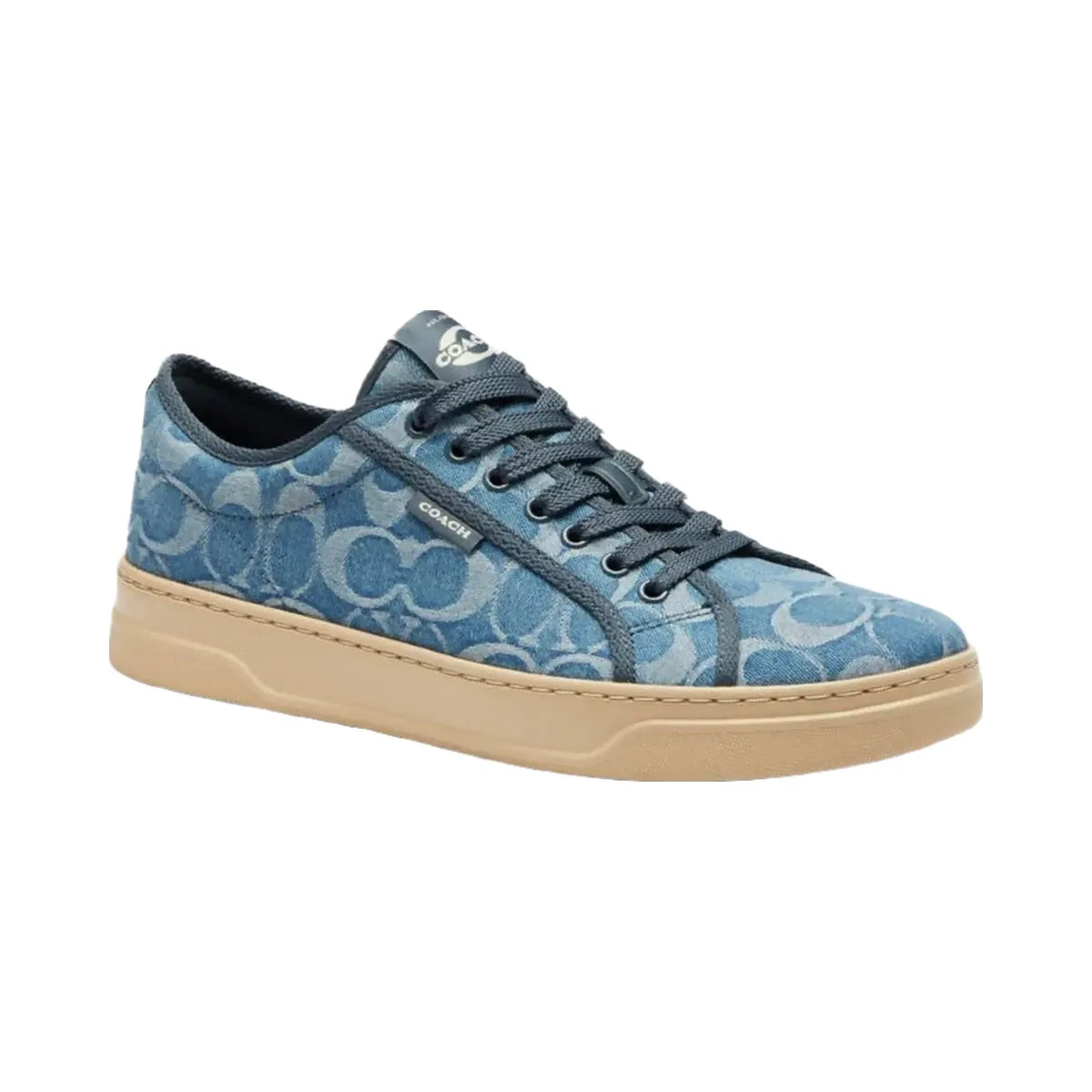 Coach Women's Canvas Sneaker In Signature Denim Light Denim Ivory