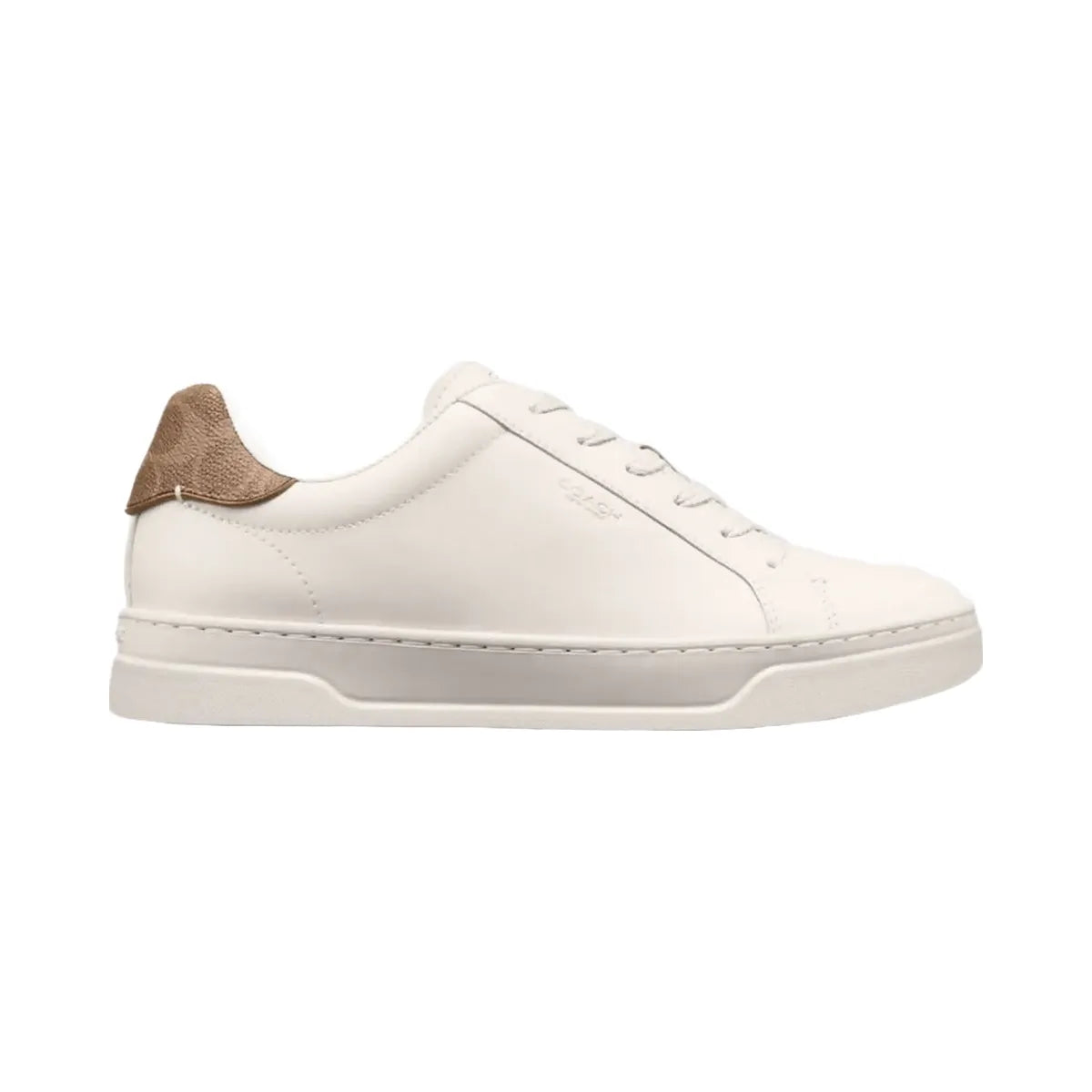 Coach Women's High Line Sneaker Chalk Brown Khaki