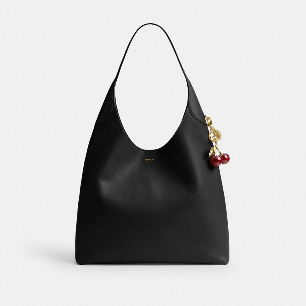 Coach Brooklyn Shoulder Bag 39 Brass Black