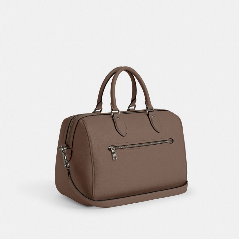 Coach Rowan Large Satchel Bag Gunmetal Dark Stone