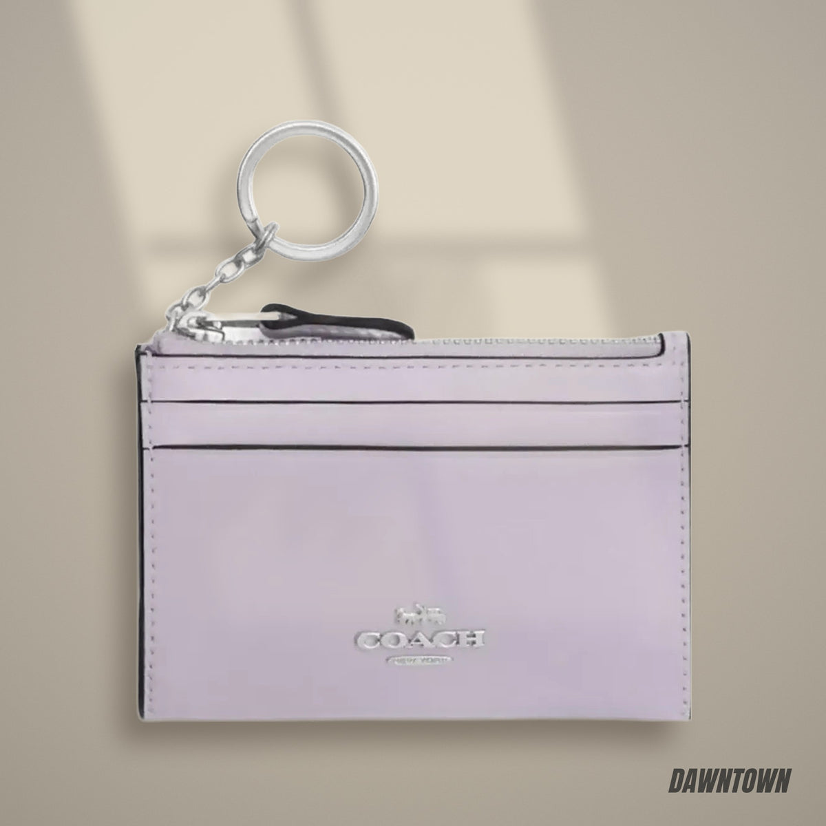 Lifestyle — Coach Mini Skinny Id Case in Silver Light Amethyst