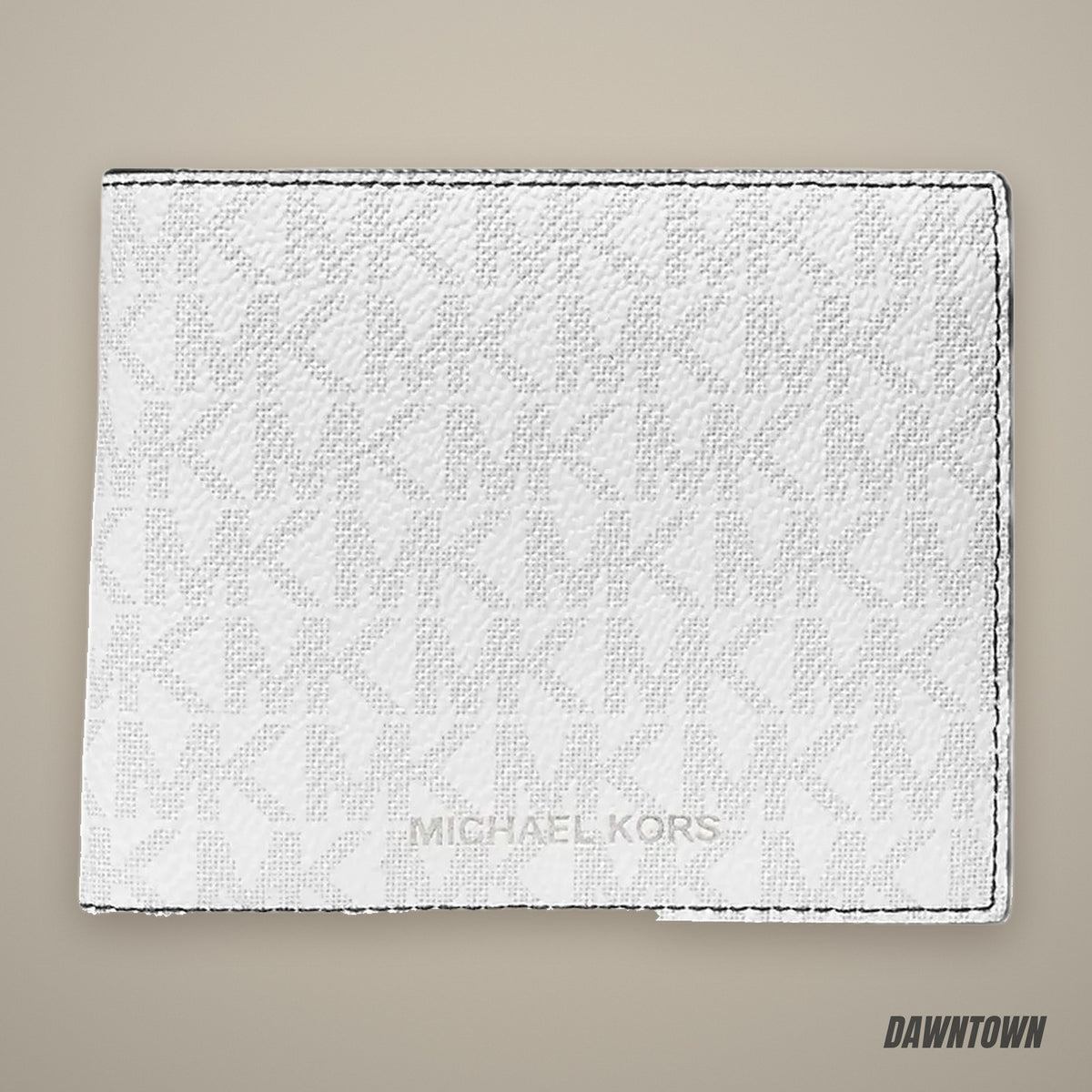 Michael Kors Cooper Logo Billfold Wallet With Coin Pouch Bright Wht