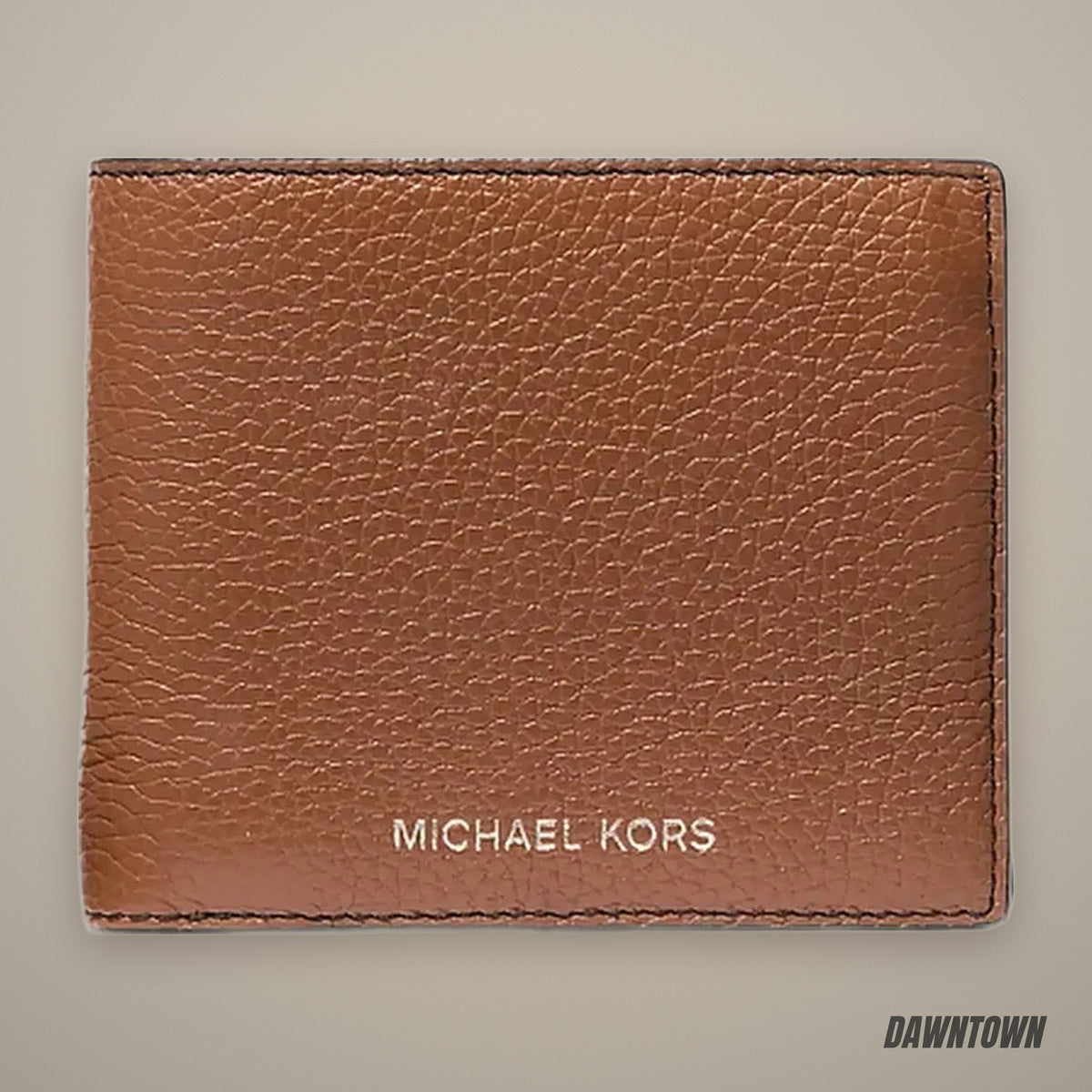 Michael Kors Cooper Pebbled Leather Billfold Wallet With Coin Pouch Luggage