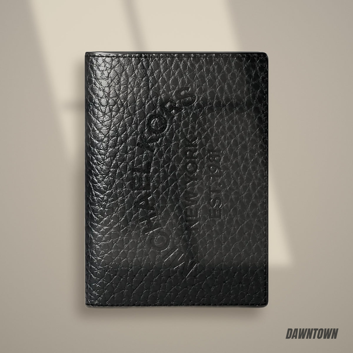 Lifestyle — Michael Kors Cooper Pebbled Leather Bi-Fold Card Case Black