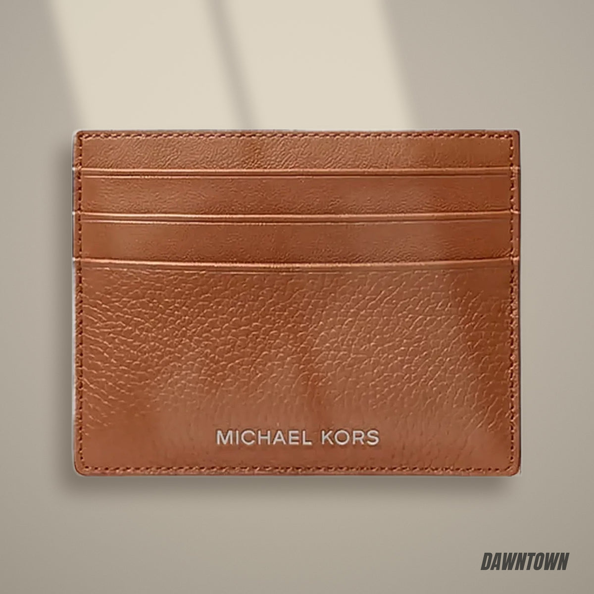 Lifestyle — Michael Kors Cooper Pebbled Leather Card Case Luggage