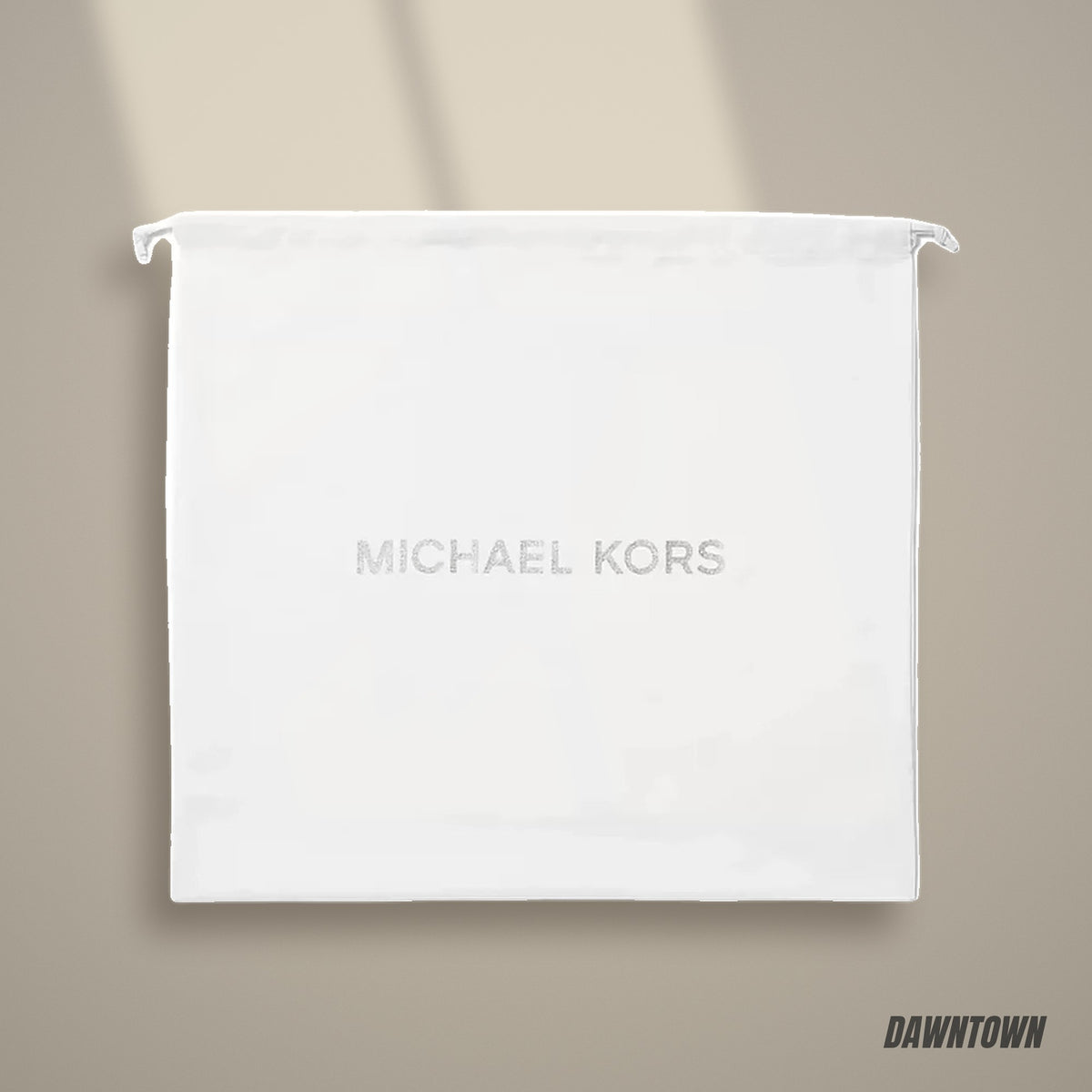 Lifestyle — Michael Kors Medium Logo Woven Dust Bag White