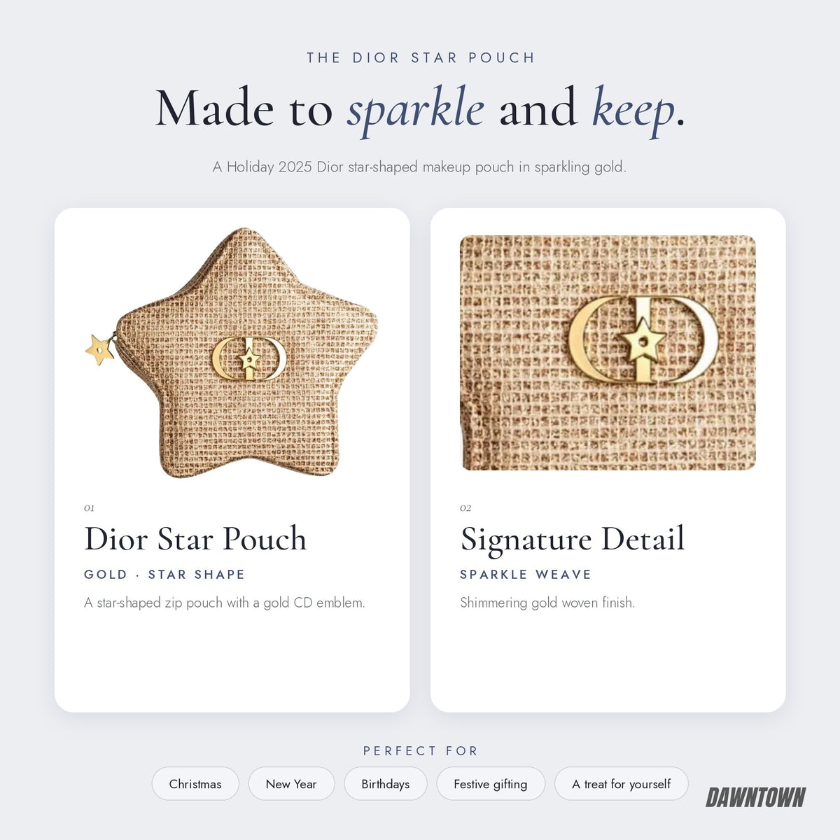 What's inside — Dior Holiday 2025 Sparkling Star Makeup Pouch
