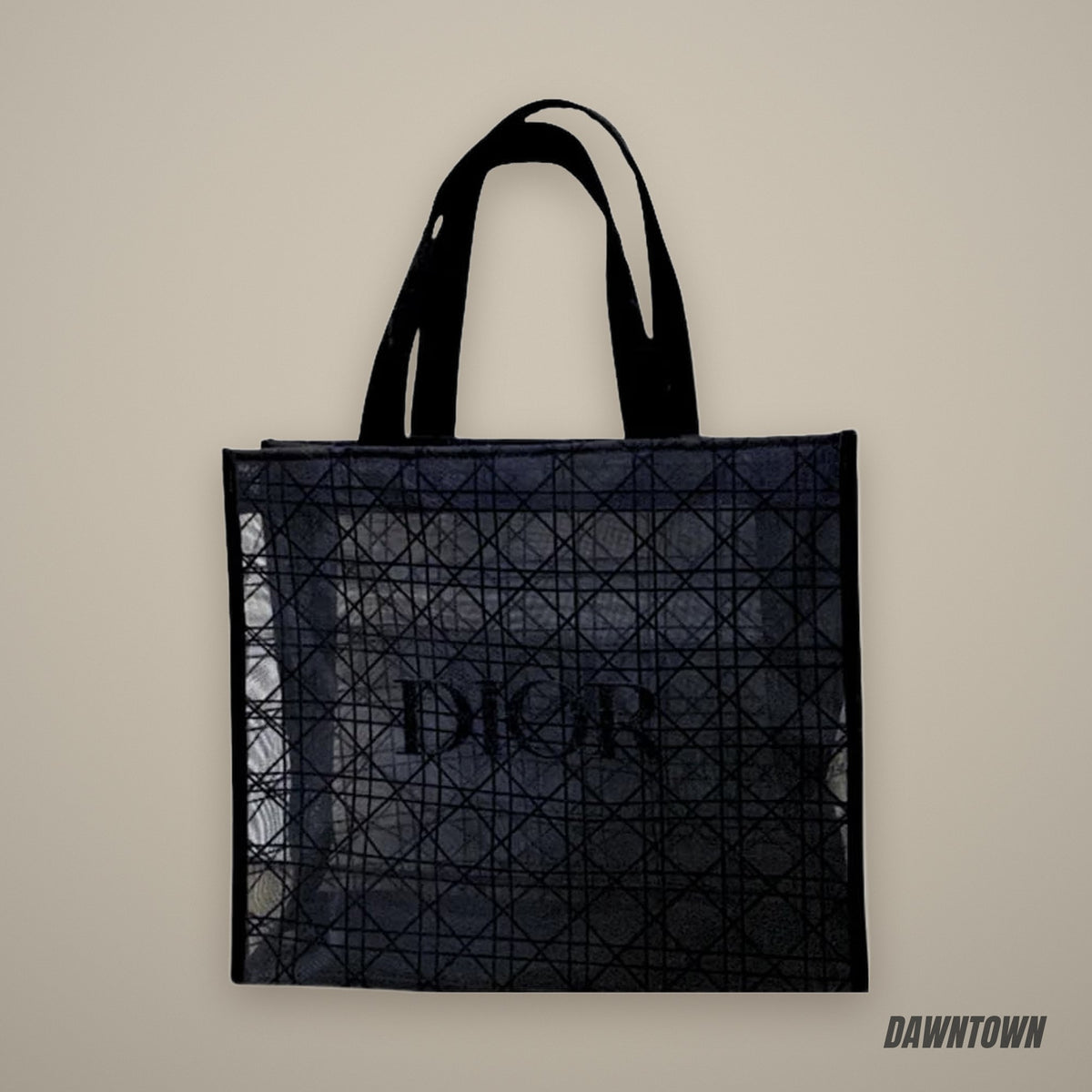 Dior Mesh Tote Bag - Black