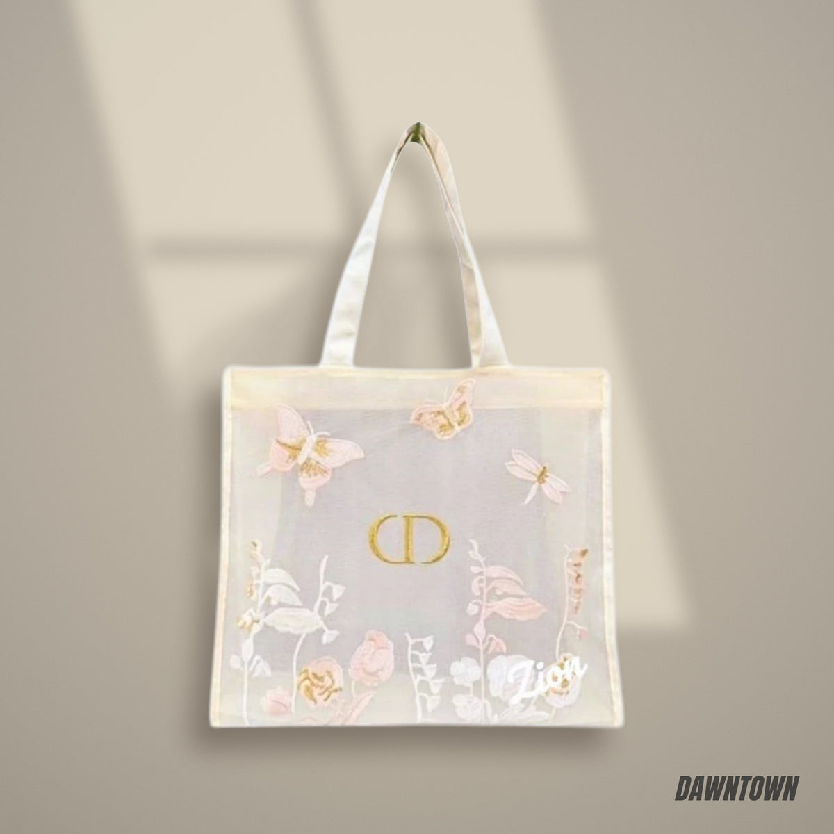 Lifestyle — Dior Beauty Embroidered Butterflies And Dragonflies Tote Bag