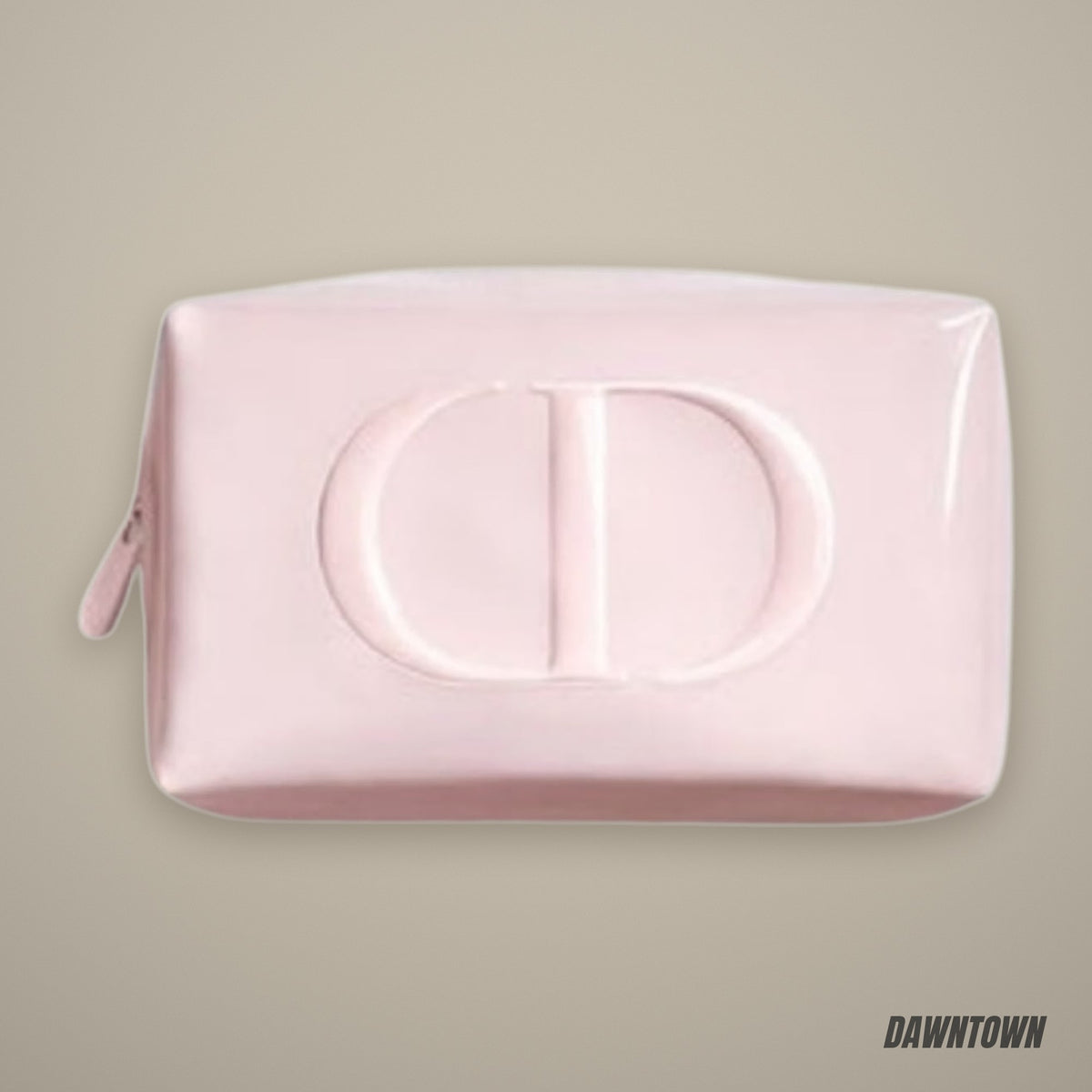 Dior Pink Pouch Featuring Soft Pink Color And Prominent CD Logo