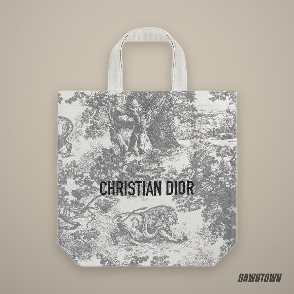 Christian Dior Exclusive Fabric Tote Bag Grey