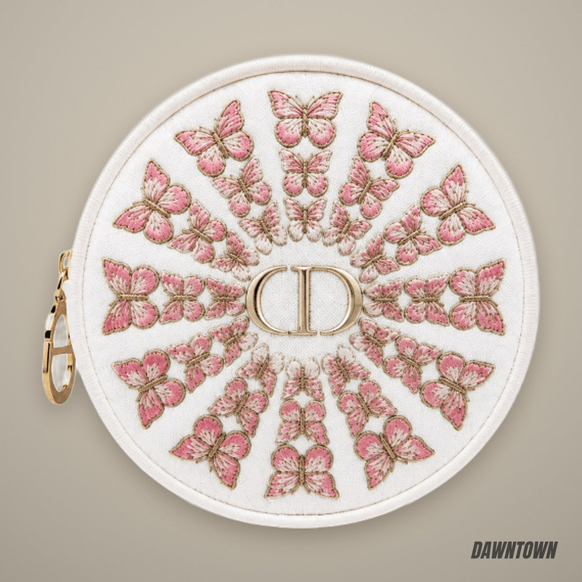 Dior Butterfly Embroidered Pouch