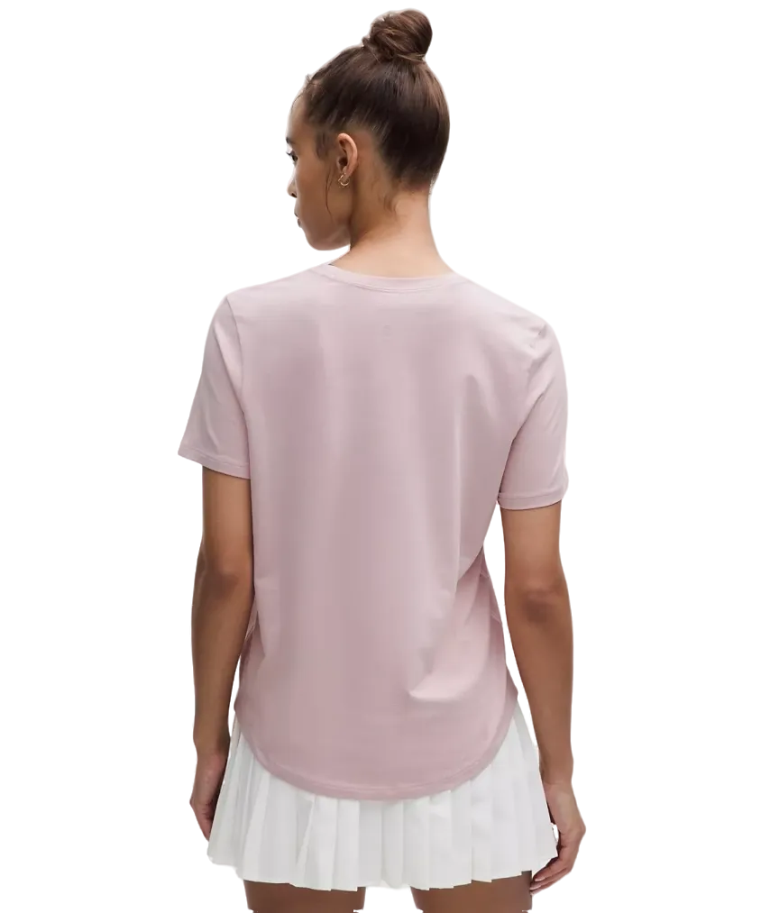 Lululemon Love Curved-Hem Crewneck T-Shirt Pink Haze