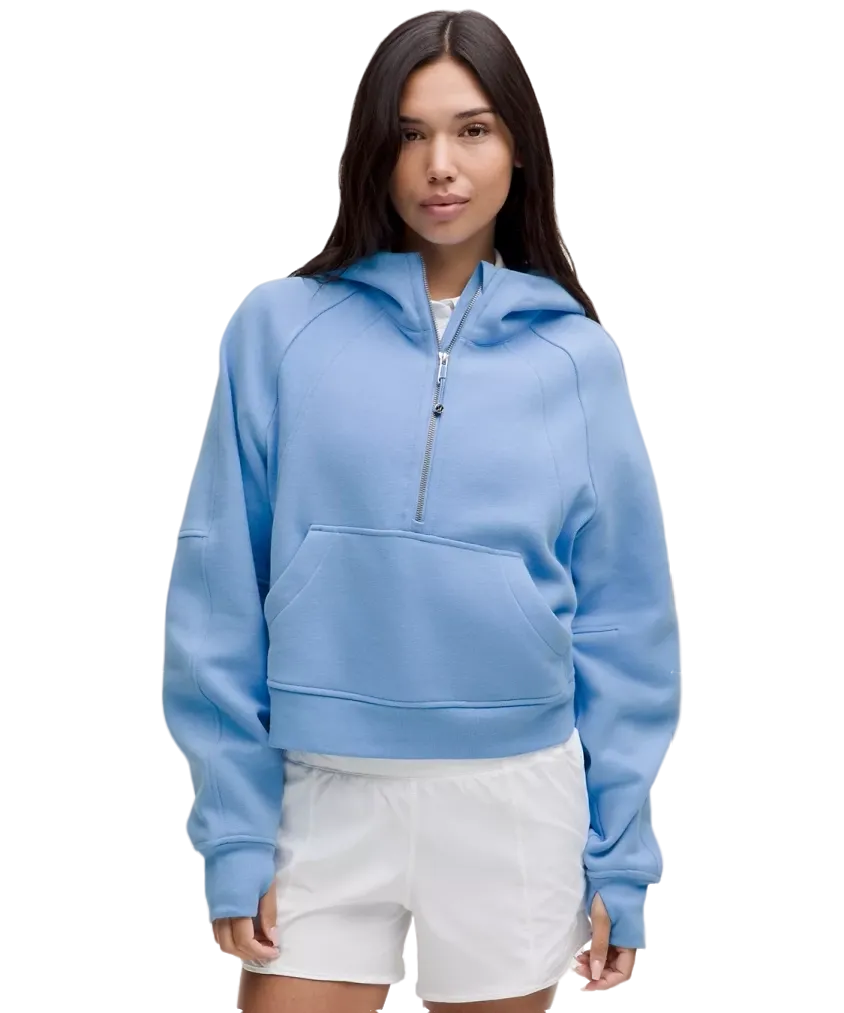 Lululemon Scuba Oversized Half-Zip Hoodie Aero Blue
