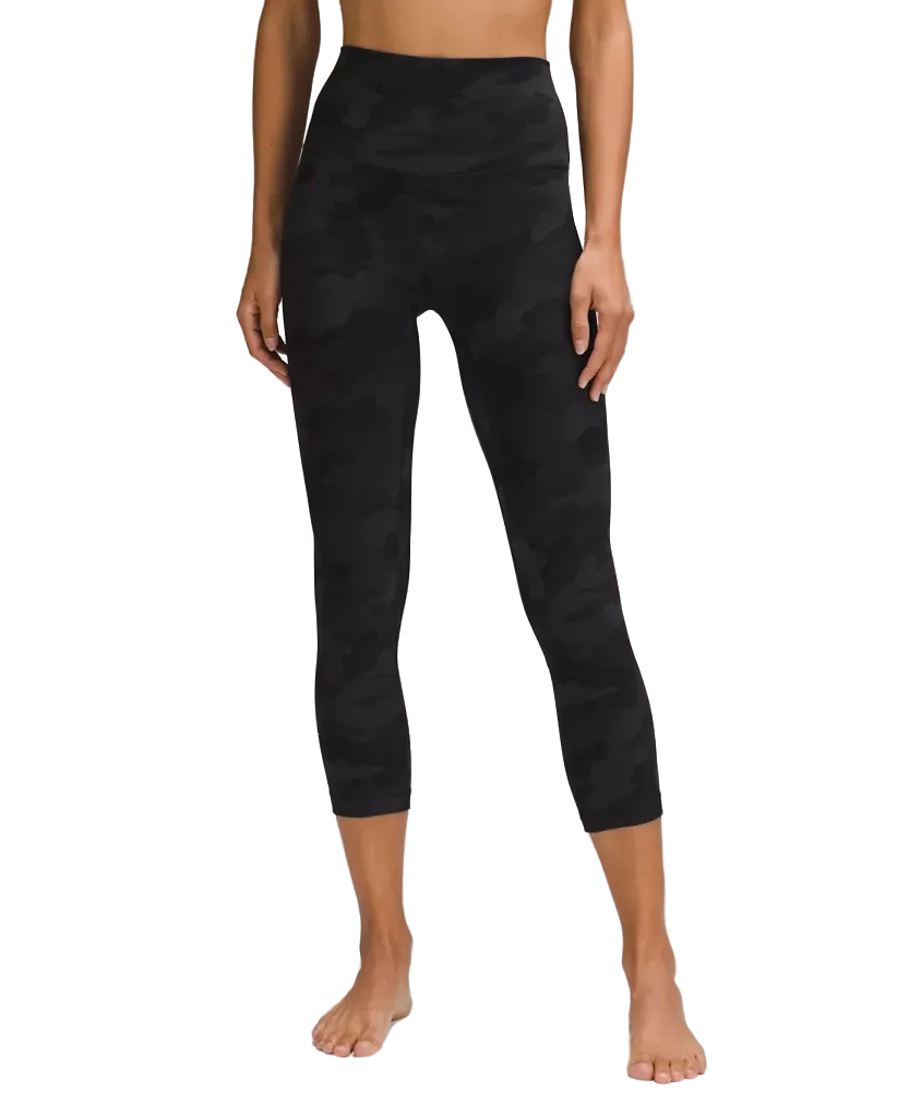 Lululemon Align™ High-Rise Crop 21" Heritage 365 Camo Deep Coal Multi