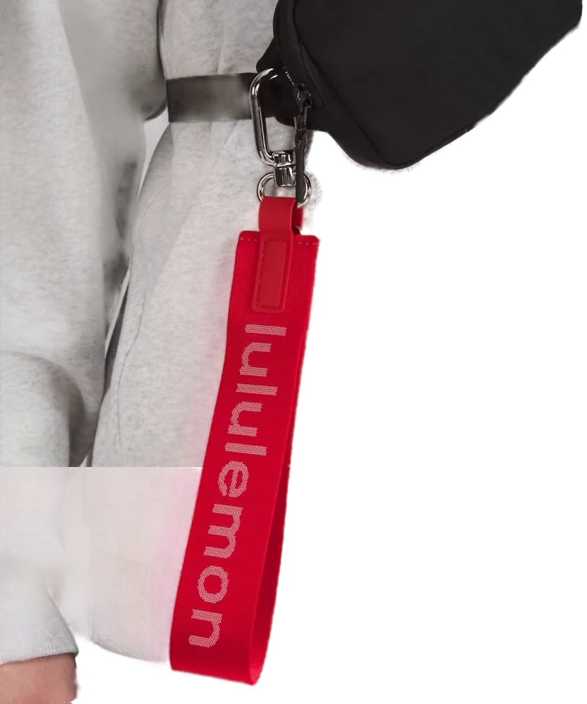 Lululemon Never Lost Keychain Lulu Red/White