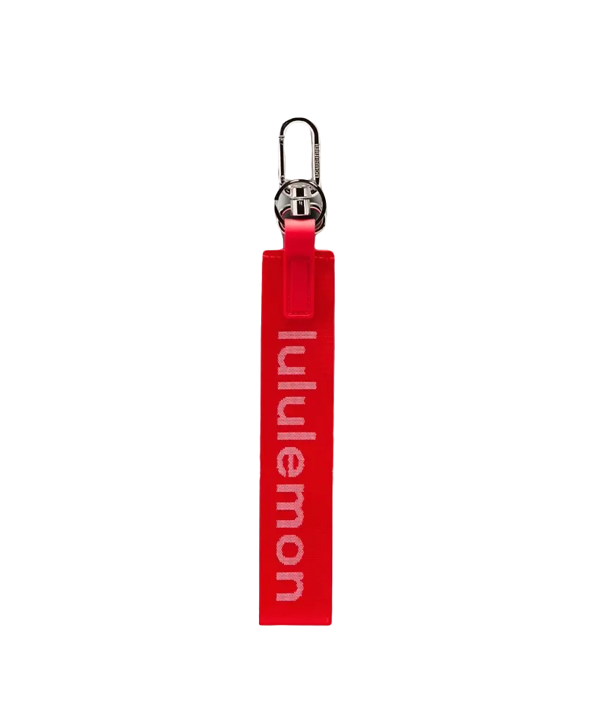 Lululemon Never Lost Keychain Lulu Red/White